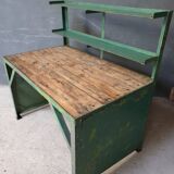 Industrial workbench, work table, desk green