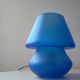 Vintage Habitat lamp in the shape of a blue mushroom