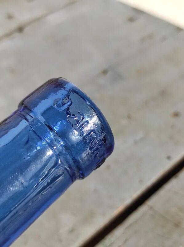 Demijohn j albinana transparent blue