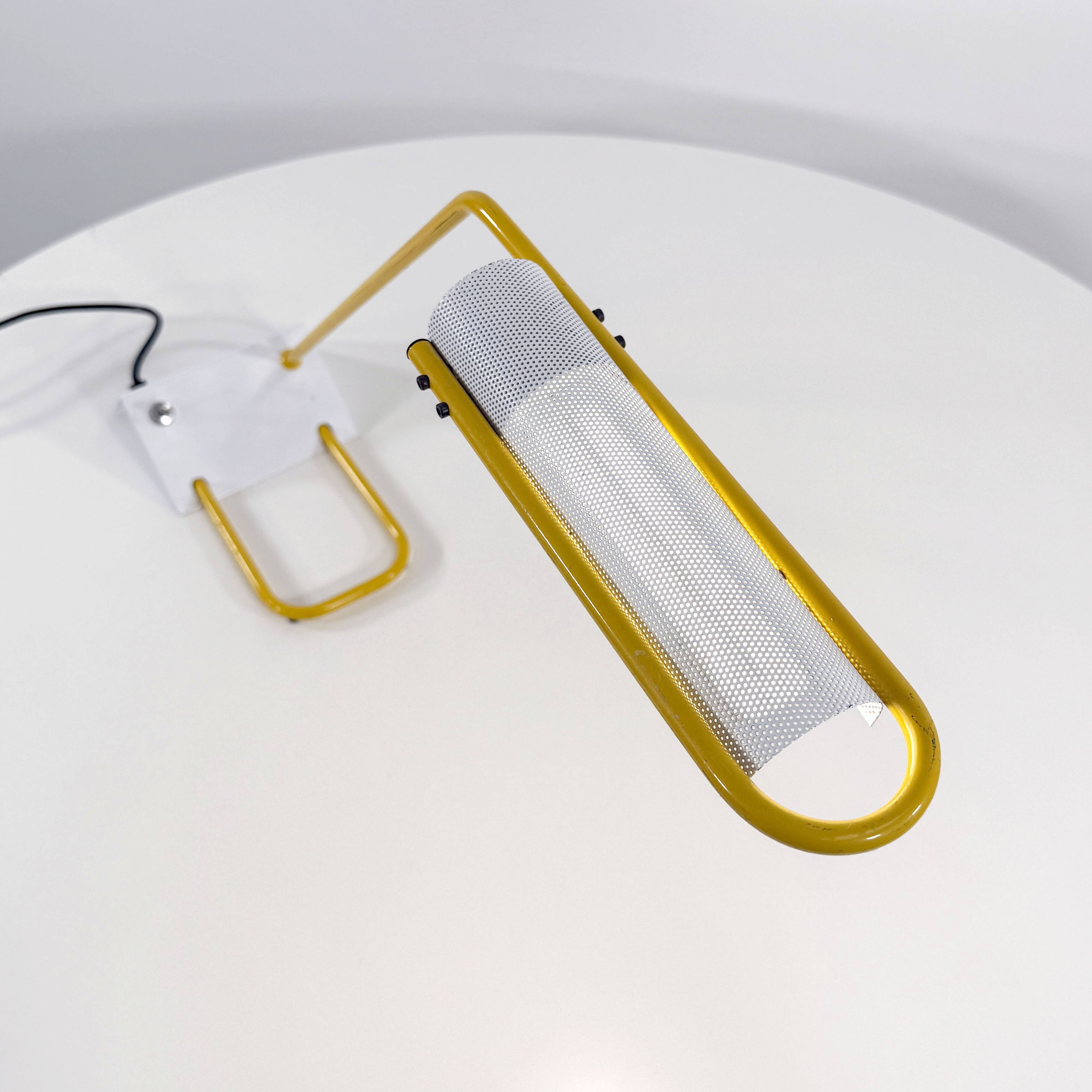 Yellow Candle desk lamp, 1980