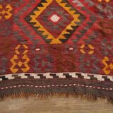 Vintage Maimana rug, handmade, Afghanistan mid century