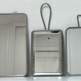 three barber mirrors metal frame early to middle XXth
