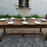 Solid oak farmhouse table