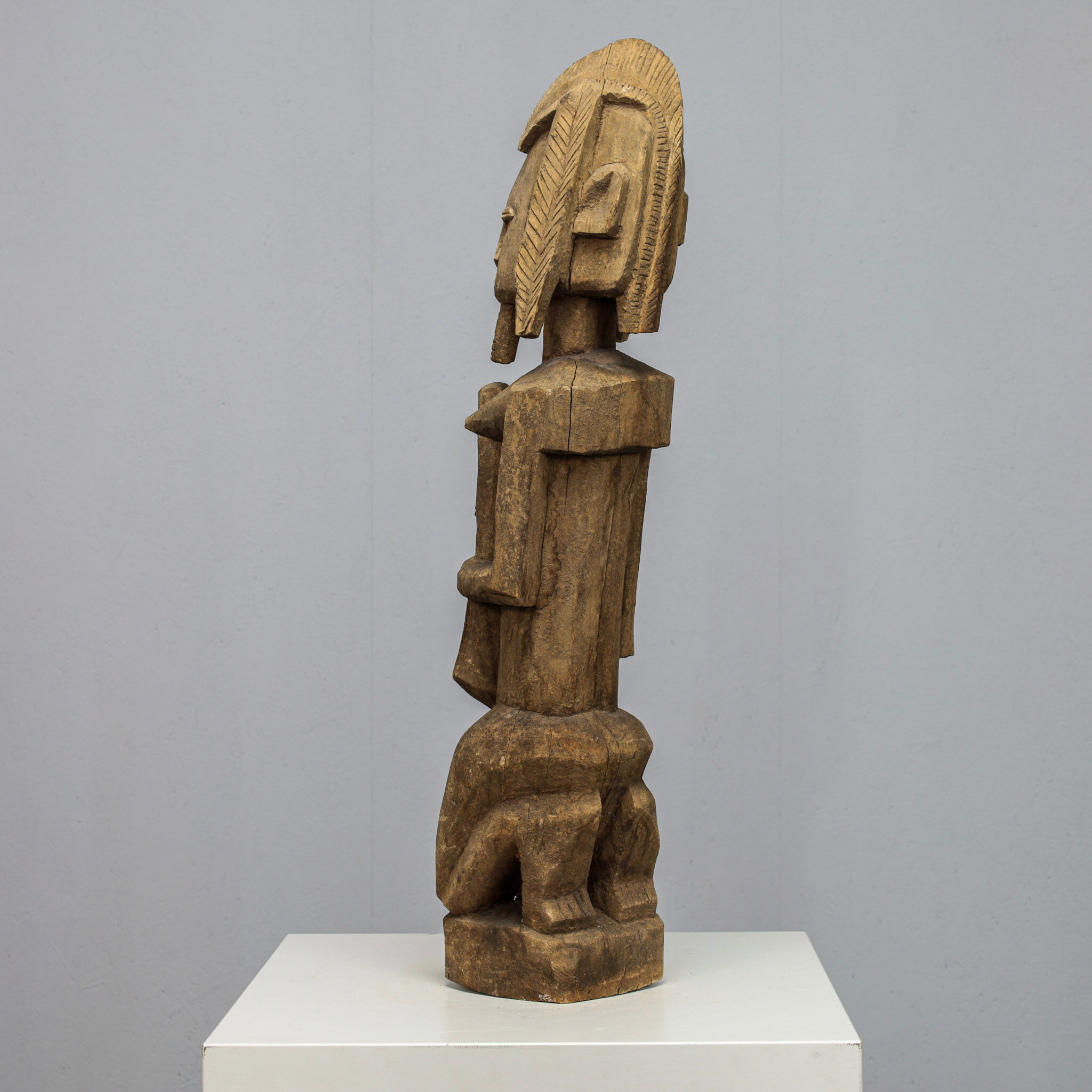 Hand-carved Dogon style female sculpture, Africa, 1970s