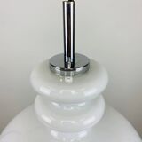 Large white glass chandelier XL by Peill and Putzler