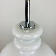 Large white glass chandelier XL by Peill and Putzler