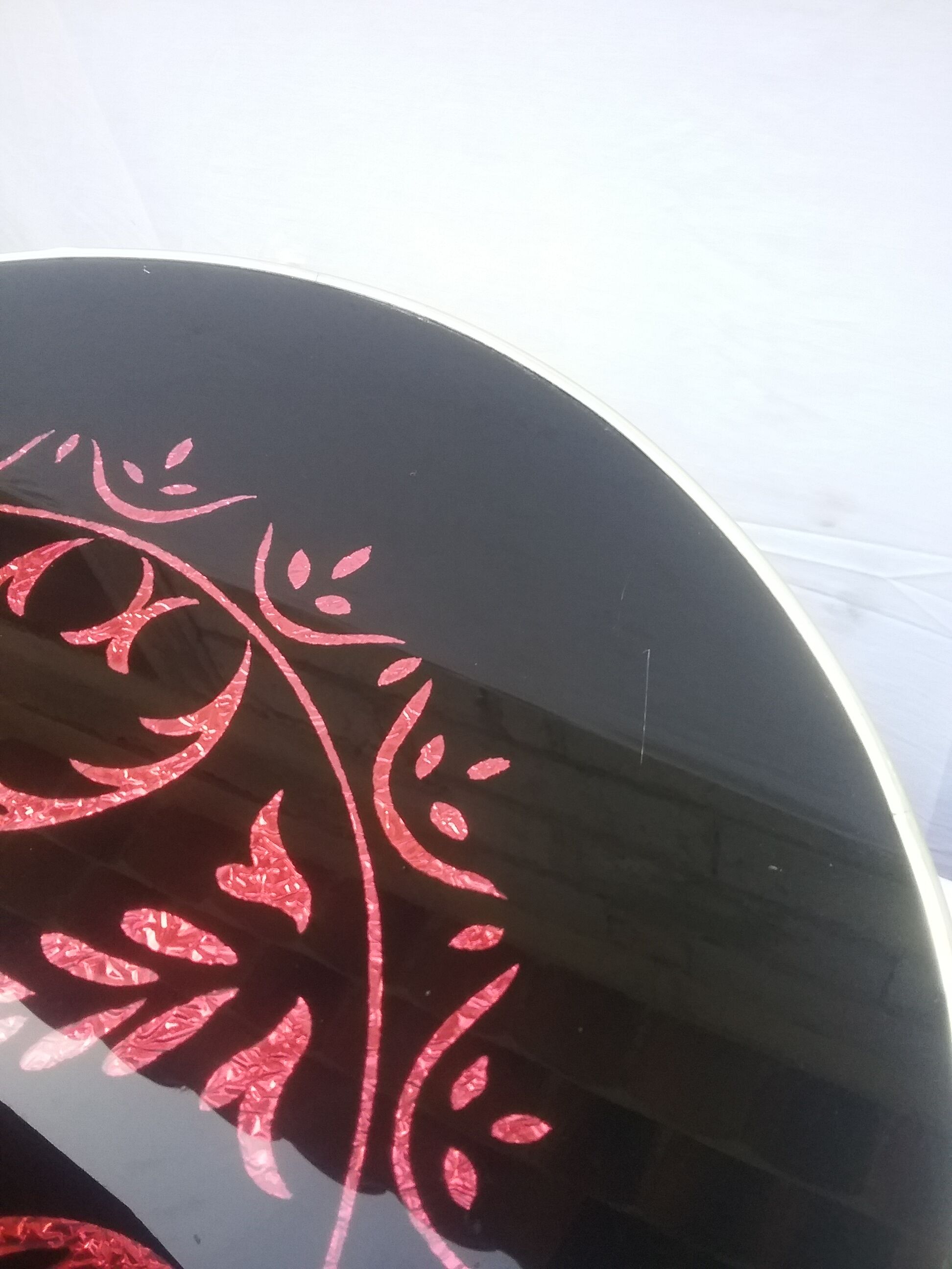 Black and red coffee table