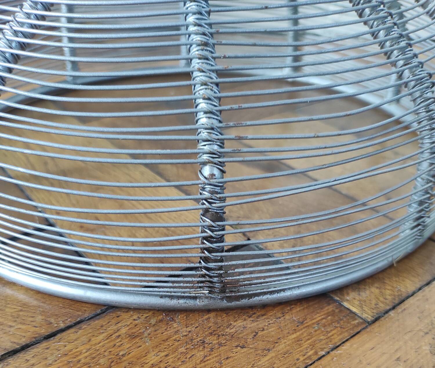 Vintage metal stool / side table
