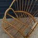 Paire de fauteuils en rotin, travail français 1960