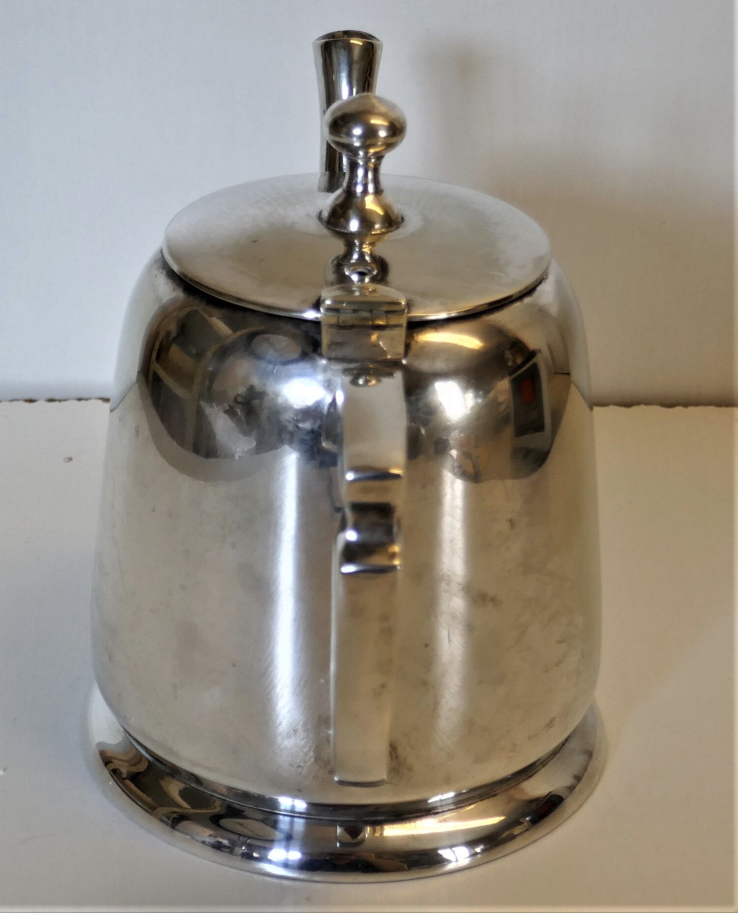 Art Deco teapot made of silver metal
