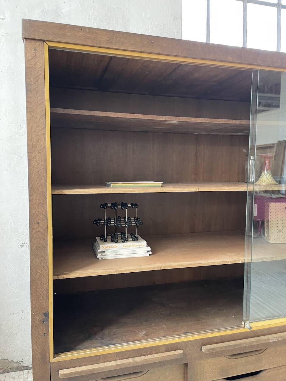 XXL oak display cabinet furniture