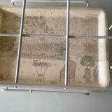 Set of 6 glasses with tray