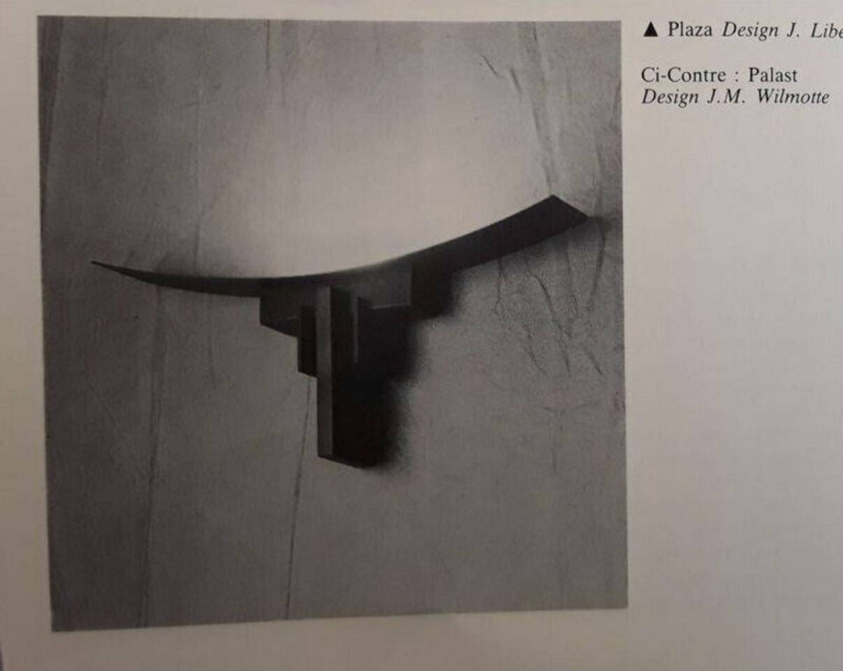 Pair of wall lights jean michel wilmotte 80s design palast starck memphis