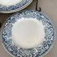 Assiettes plates Terre de Fer,  St Amand