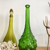 Vintage green Empoli carafe