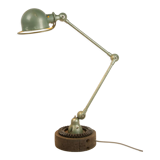 Table lamp jielde 2 arms on wooden base