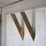 Vintage J.T. Kalmar wall sconces, brass wall lights, modernist.