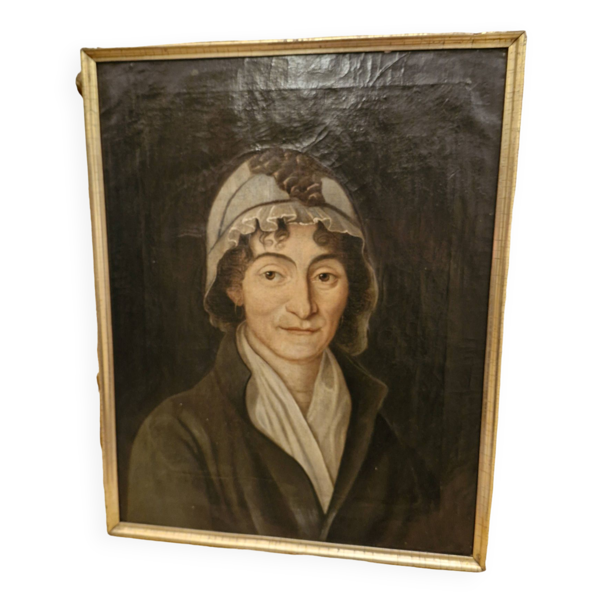 Portrait of a woman Period 18th century oil on canvas