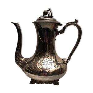 Cafetière metal argenté