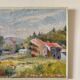 Oil painting on canvas "Forest, field and village" no. 42