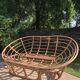 Vintage rattan bench