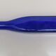 Blue glass bottle, square