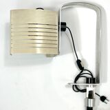 Vintage Italian aluminum and lacquer desk lamp from 60s