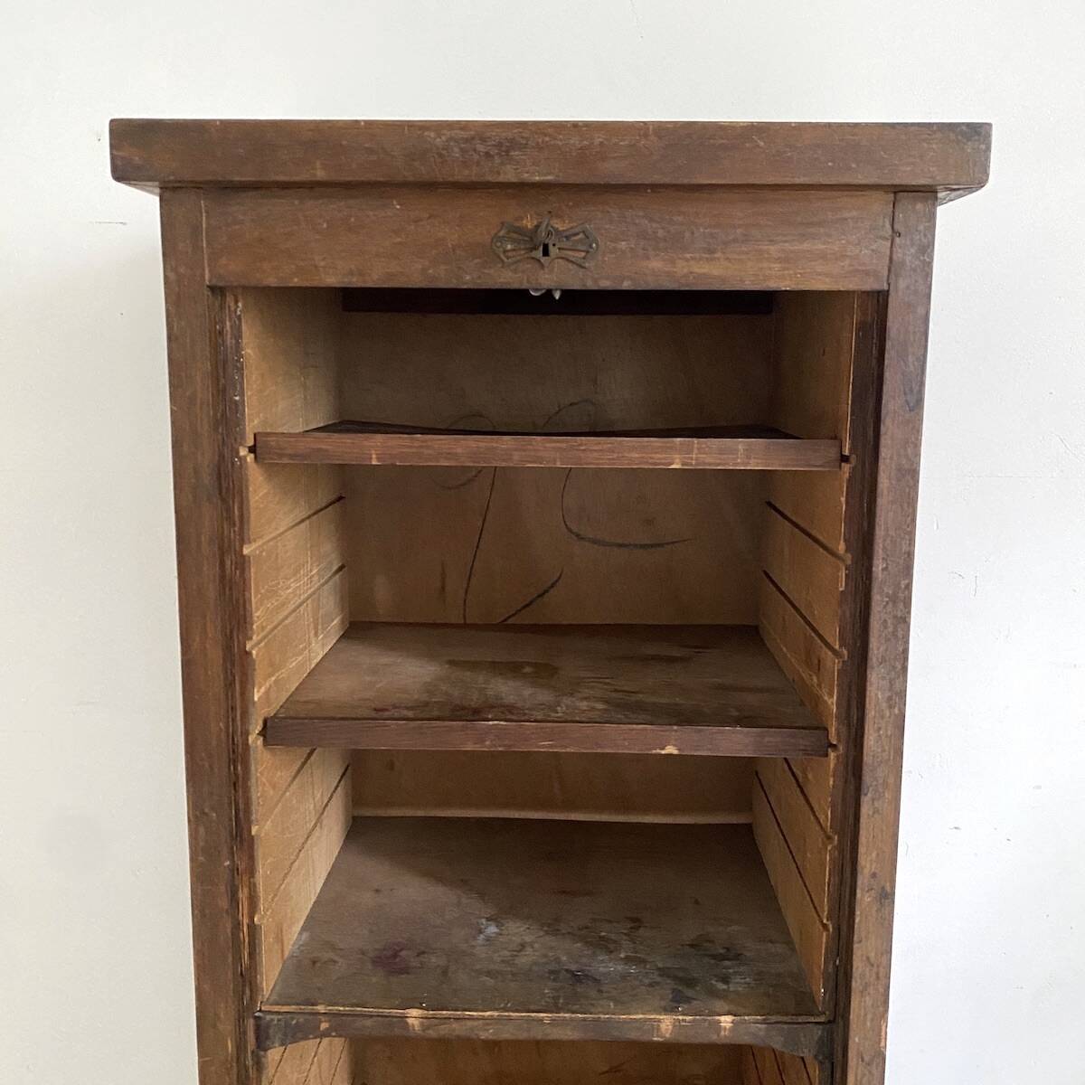 Notary desk with curtain from the 1930s