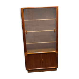 Vintage teak display case by Dyrlund