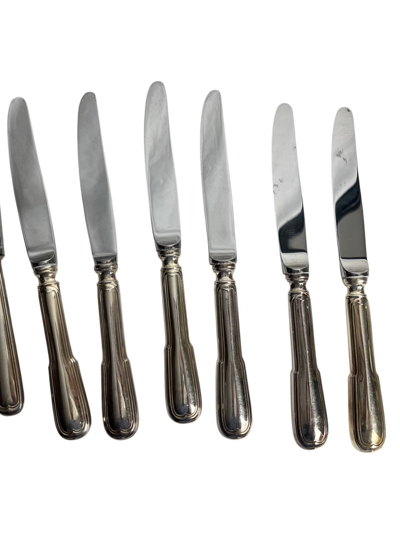Important lot of 118 pieces of silver-plated metal cutlery by Ercuis, Christofle 20th century.