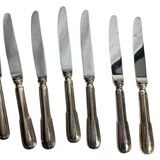 Important lot of 118 pieces of silver-plated metal cutlery by Ercuis, Christofle 20th century.