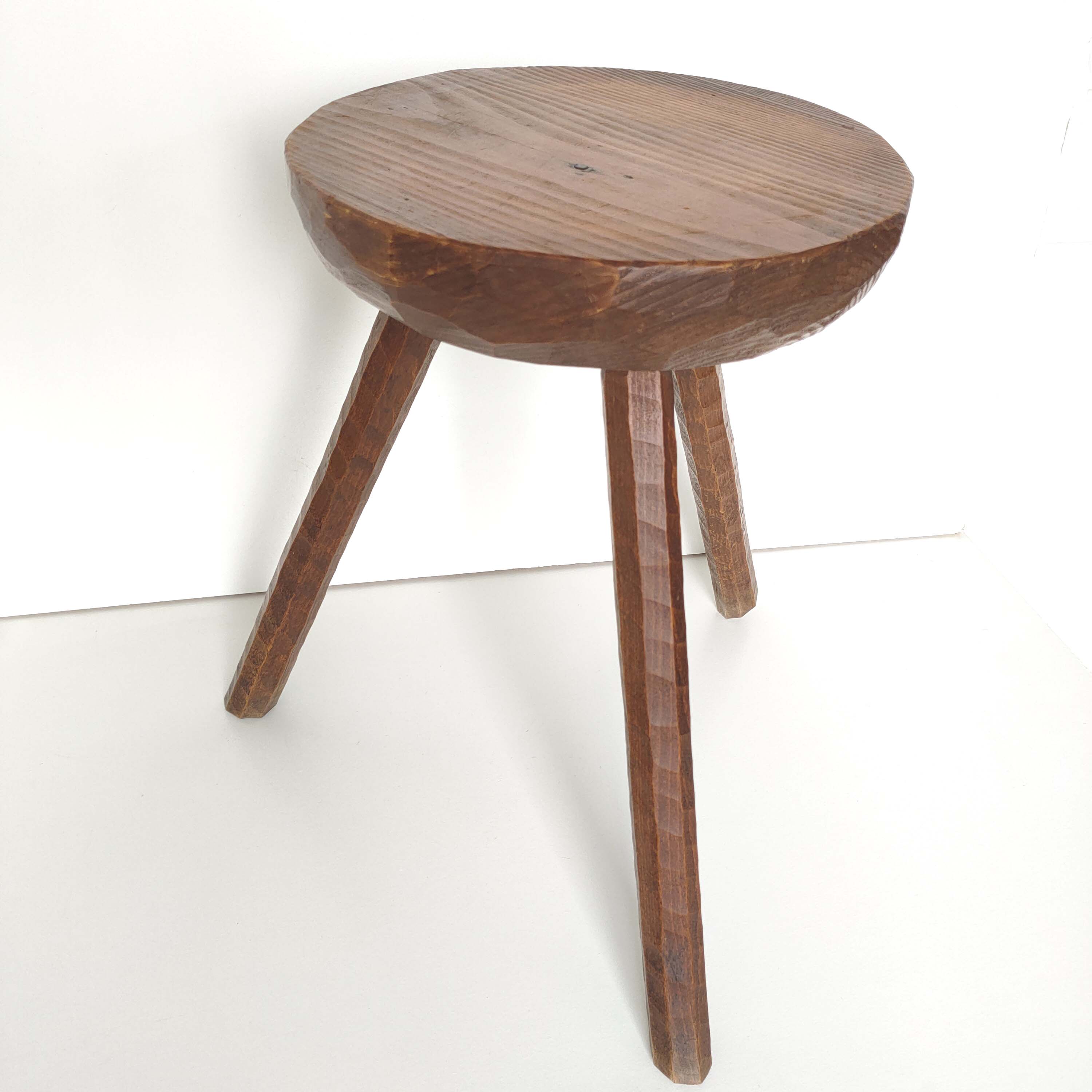 Wood tripod stool
