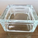 Pavé de verre , cendrier, signé LUMAX, recuit, années 40 50, Le Corbusier