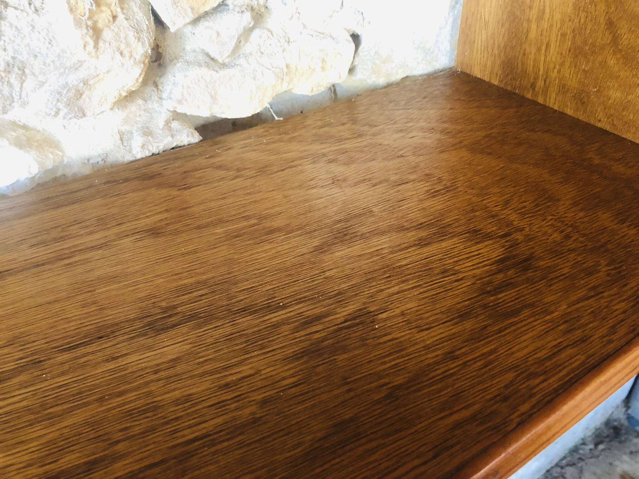 Vintage wall shelf with two shelves, 1970's