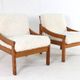 Pine armchair 'Gassel' Cream | one off a kind designer chair custom made