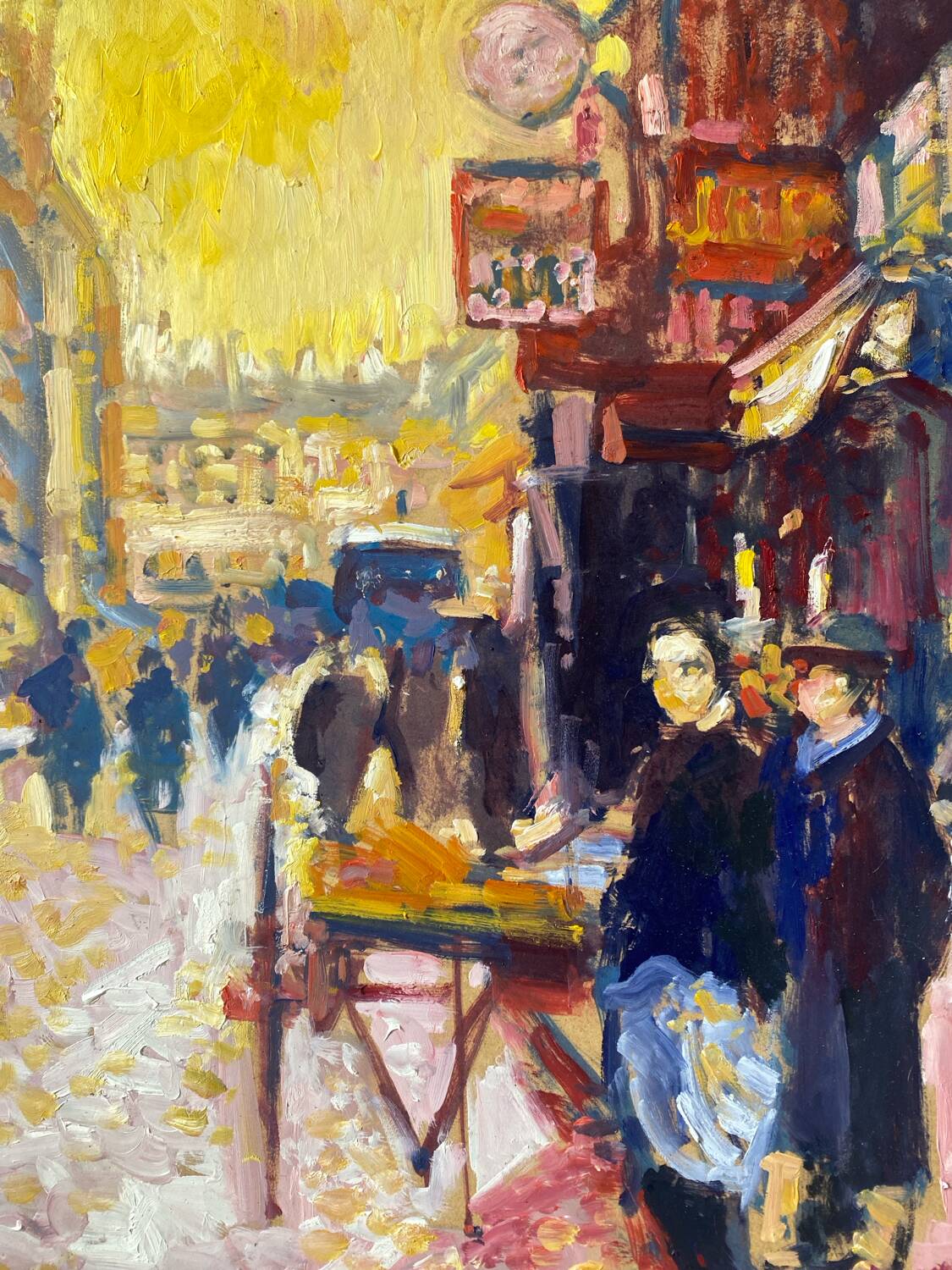 Jour de marché Parisien signé Landauer