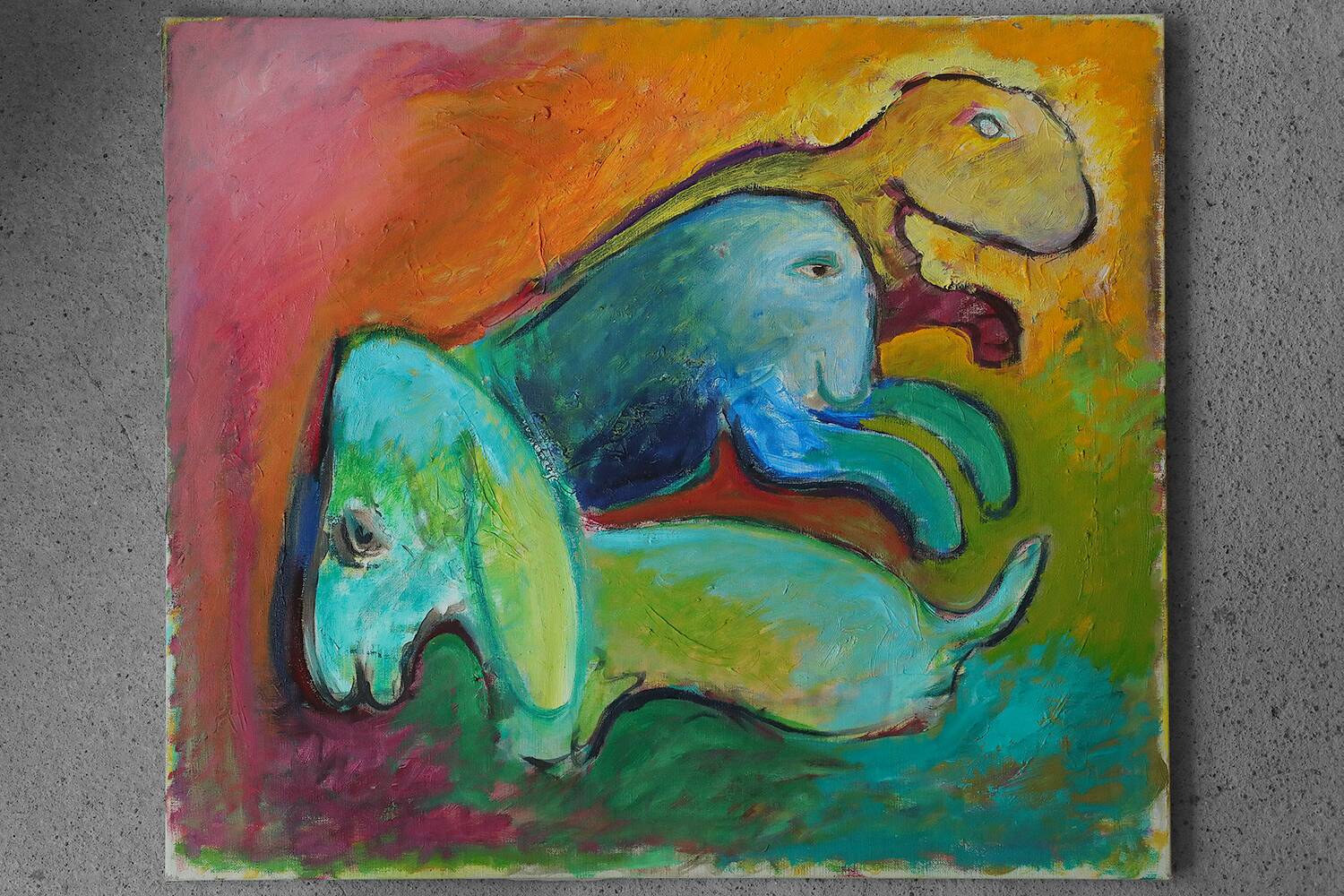 Lennart Lilja, Oil on canvas, 1950s