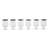 Set of glasses, Hollywood Regency style, 1970s, made in Italy