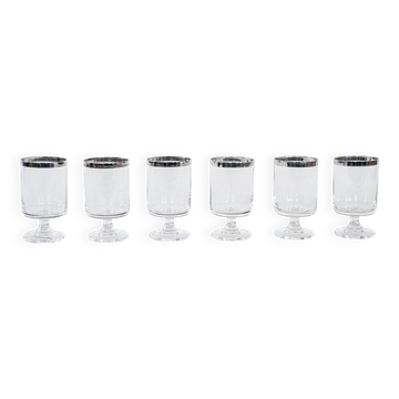 Ensemble de verres, style Hollywood Regency, années 1970, fabriqué en Italie.