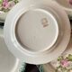 12 Dessert Plates Gien Year 1930 Decor of Roses Green Border