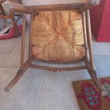 Straw armchair
