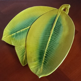set in stoneware plate and assorted cup in the shape of a sheet
