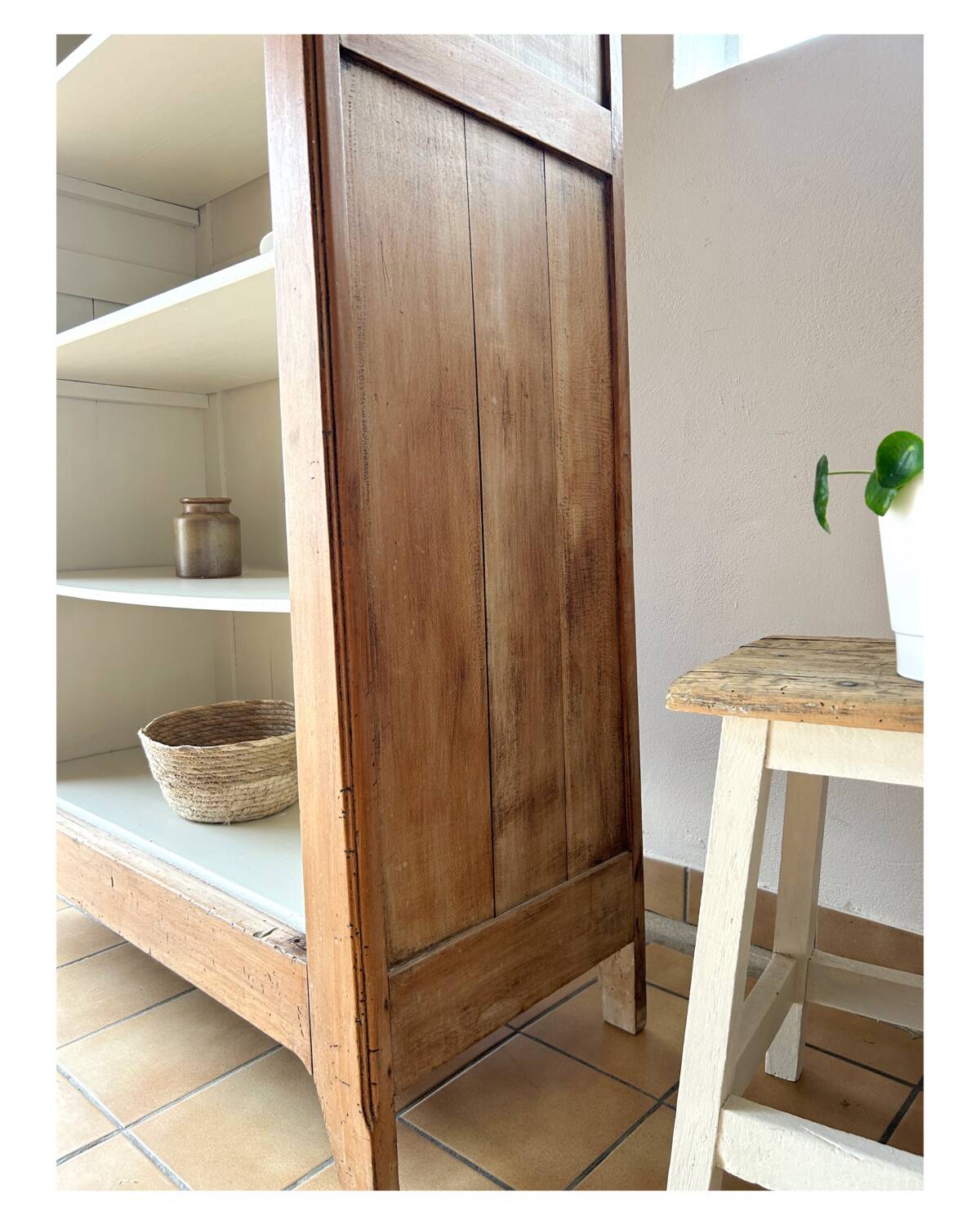 Vintage bookcase cabinet