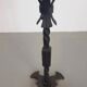Brutalist Cast Iron Candleholder, Germany, 1960s