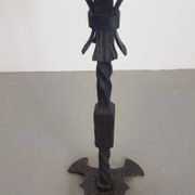 Brutalist Cast Iron Candleholder, Germany, 1960s
