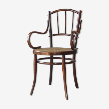 Wooden armchair-curved bistro canned around 1900