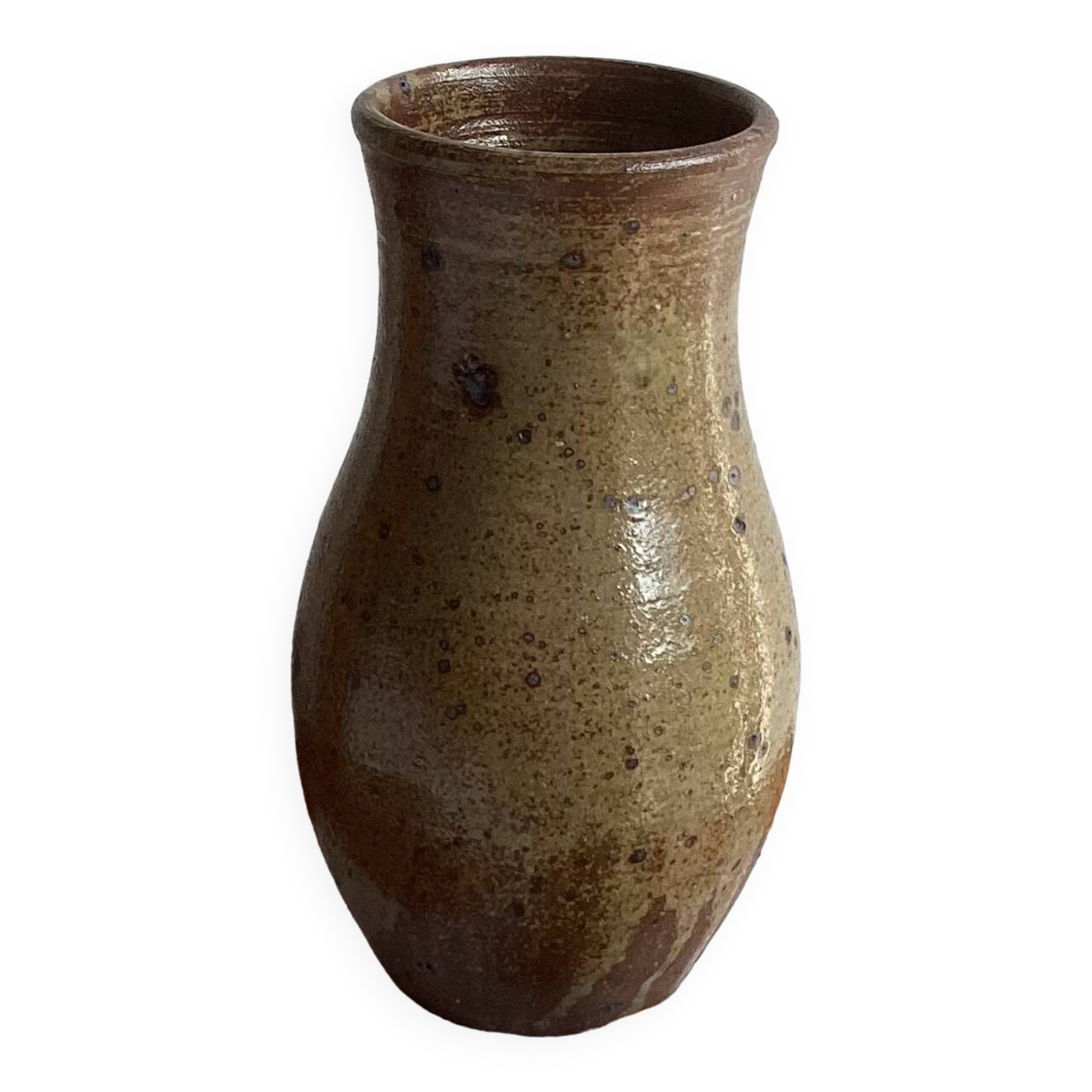 Large pyrite stoneware vase