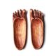 Vide poche, pieds en bois bois sculpté, années 70