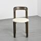 Set of 2 solid beech chairs by Bruno Rey Switzerland 1971