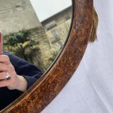 Oval mirror art deco era